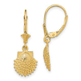 14k-2-d-beaded-scallop-shell-leverback-earrings-SolomonJeweler-Wichita-KS-CustomJewelry