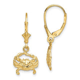 14k-2-d-blue-crab-leverback-earrings-SolomonJeweler-Wichita-KS-CustomJewelry