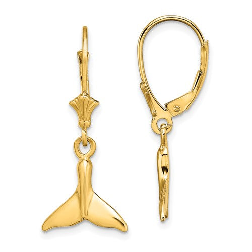 14k-small-whale-tail-leverback-earrings-SolomonJeweler-Wichita-KS-CustomJewelry