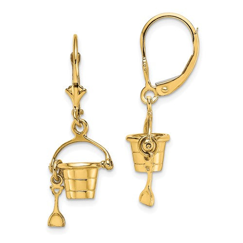 14k-3-d-beach-bucket-w-shovel-leverback-earrings-SolomonJeweler-Wichita-KS-CustomJewelry