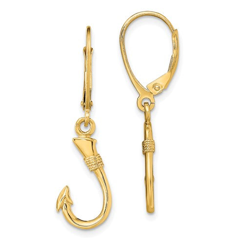 14k-3-d-fish-hook-leverback-earrings-SolomonJeweler-Wichita-KS-CustomJewelry