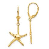 14k-dancing-starfish-leverback-earrings-SolomonJeweler-Wichita-KS-CustomJewelry
