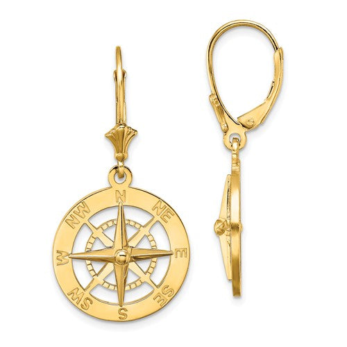 14k-nautical-compass-leverback-earrings-SolomonJeweler-Wichita-KS-CustomJewelry