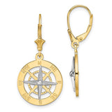 14k-w-rhodium-nautical-compass-leverback-earrings-SolomonJeweler-Wichita-KS-CustomJewelry