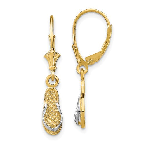 14k-and-rhodium-flip-flop-leverback-earrings-SolomonJeweler-Wichita-KS-CustomJewelry