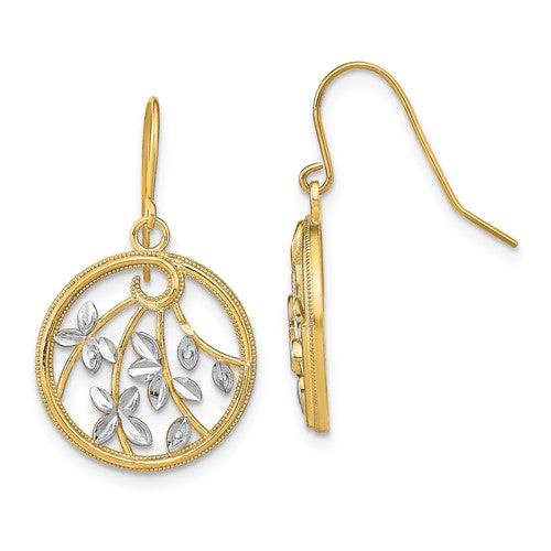 14k-w-rhodium-d-c-leaves-round-dangle-earrings-SolomonJeweler-Wichita-KS-CustomJewelry