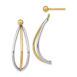 14k-w-white-rhodium-ball-stud-w-triple-wire-dangle-jacket-earrings-SolomonJeweler-Wichita-KS-CustomJewelry