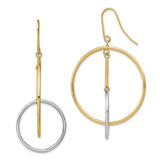 14k-two-tone-double-circle-bar-dangle-earrings-SolomonJeweler-Wichita-KS-CustomJewelry