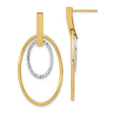 14k-two-tone-polished-diamond-cut-post-dangle-earrings-SolomonJeweler-Wichita-KS-CustomJewelry