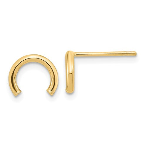 14k-polished-u-shape-tube-post-earrings-SolomonJeweler-Wichita-KS-CustomJewelry