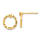 14k-polished-d-c-circle-post-earrings-SolomonJeweler-Wichita-KS-CustomJewelry