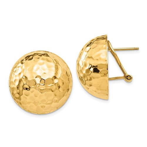 14k-hammered-omega-back-post-earrings-SolomonJeweler-Wichita-KS-CustomJewelry