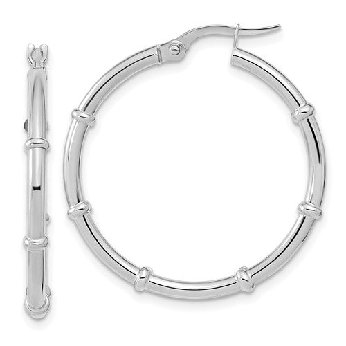 14k-white-polished-fancy-hoop-earrings-SolomonJeweler-Wichita-KS-CustomJewelry