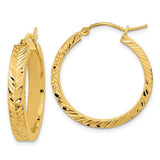 14k-polished-diamond-cut-hoop-earrings-SolomonJeweler-Wichita-KS-CustomJewelry