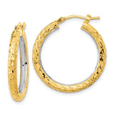 14k-white-rhodium-polished-diamond-cut-3mm-circle-hoop-earrings-SolomonJeweler-Wichita-KS-CustomJewelry