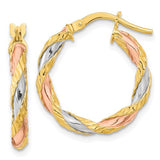 14k-with-rose-white-rhodium-textured-twisted-hoop-earrings-SolomonJeweler-Wichita-KS-CustomJewelry
