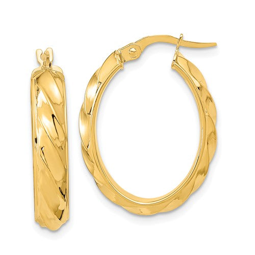 14k-polished-and-twisted-oval-hoop-earrings-SolomonJeweler-Wichita-KS-CustomJewelry