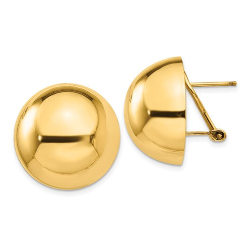 14k-polished-half-ball-omega-back-post-earrings-SolomonJeweler-Wichita-KS-CustomJewelry