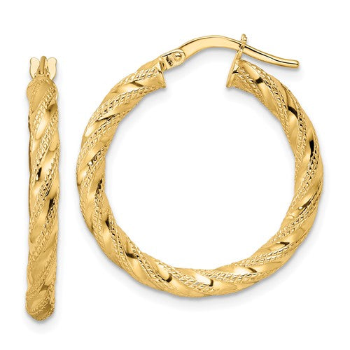 14k-polished-twisted-hoop-earrings-SolomonJeweler-Wichita-KS-CustomJewelry