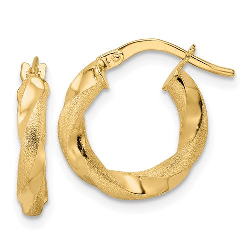 14k-brushed-and-polished-twisted-hoop-earrings-SolomonJeweler-Wichita-KS-CustomJewelry