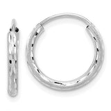 14k-white-gold-polished-and-satin-d-c-2-00mm-endless-hoop-earrings-SolomonJeweler-Wichita-KS-CustomJewelry