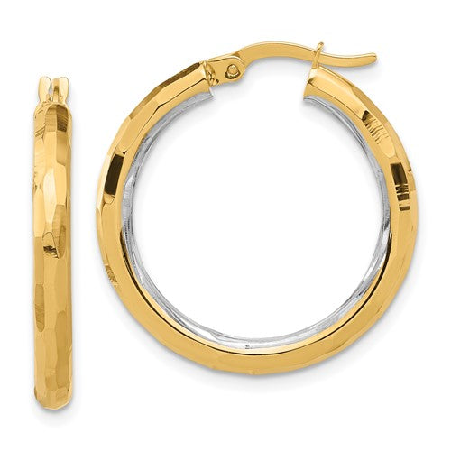 14k-with-white-rhodium-polished-and-diamond-cut-hoop-earrings-SolomonJeweler-Wichita-KS-CustomJewelry