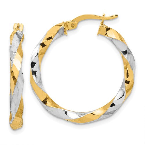 14k-with-white-rhodium-polished-and-diamond-cut-twisted-hoop-earrings-SolomonJeweler-Wichita-KS-CustomJewelry