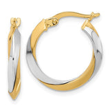 14k-two-tone-polished-twist-hoop-earrings-SolomonJeweler-Wichita-KS-CustomJewelry