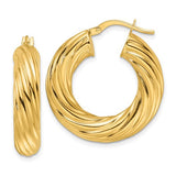 14ky-polished-twist-6mm-hollow-round-hoop-earrings-SolomonJeweler-Wichita-KS-CustomJewelry