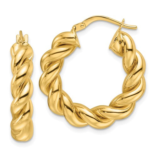 14ky-polished-5-3mm-hollow-twisted-round-hoop-earrings-SolomonJeweler-Wichita-KS-CustomJewelry