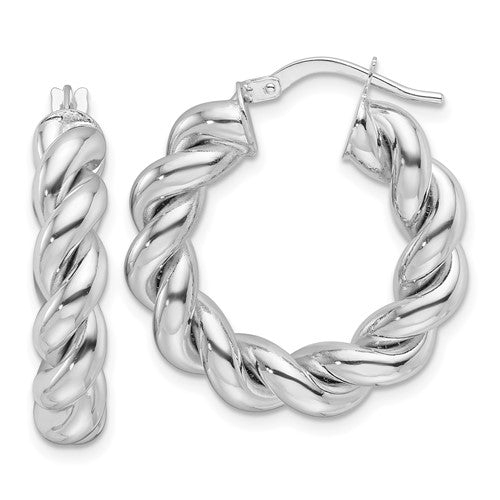 14k-white-gold-polished-5-3mm-hollow-twisted-round-hoop-earrings-SolomonJeweler-Wichita-KS-CustomJewelry
