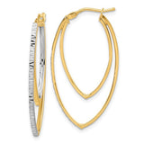 14k-polished-and-rhodium-diamond-cut-v-shape-hoop-earrings-SolomonJeweler-Wichita-KS-CustomJewelry