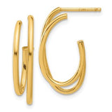 14k-polished-oval-double-strand-j-hoop-post-earrings-SolomonJeweler-Wichita-KS-CustomJewelry