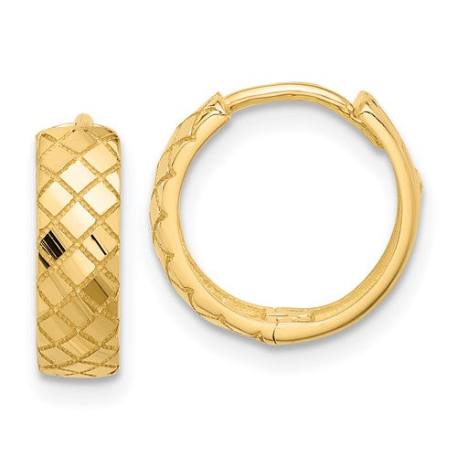 14k-polished-and-etched-hinged-hoop-earrings-SolomonJeweler-Wichita-KS-CustomJewelry