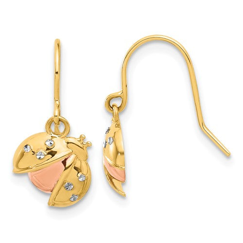 14k-w-rose-and-white-rhodium-d-c-ladybug-dangle-earrings-SolomonJeweler-Wichita-KS-CustomJewelry