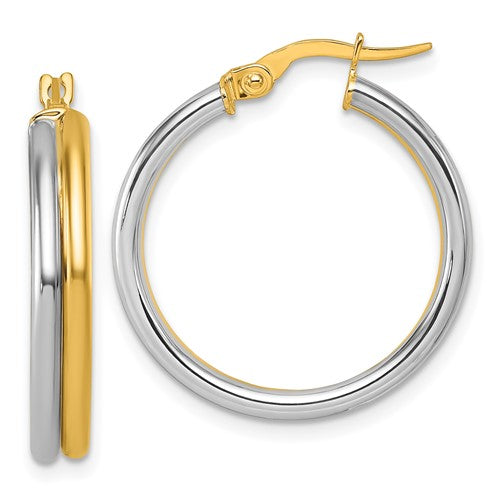 14k-with-white-rhodium-polished-round-hoop-earrings-SolomonJeweler-Wichita-KS-CustomJewelry