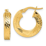 14k-polished-and-diamond-cut-square-tube-hoop-earrings-SolomonJeweler-Wichita-KS-CustomJewelry