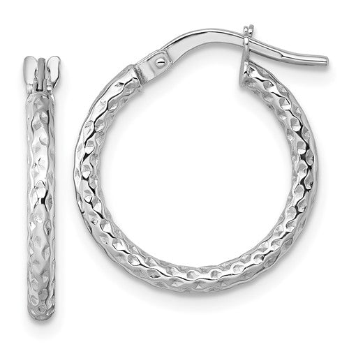 14k-white-gold-polished-diamond-cut-hoop-earrings-SolomonJeweler-Wichita-KS-CustomJewelry