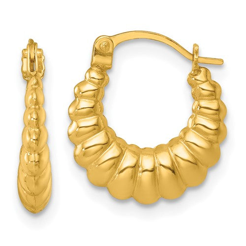 14k-polished-and-grooved-scalloped-hoop-earrings-SolomonJeweler-Wichita-KS-CustomJewelry