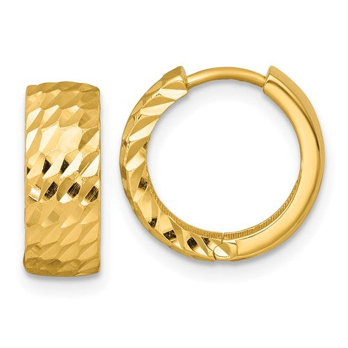 14k-polished-diamond-cut-hinged-hoop-earrings-SolomonJeweler-Wichita-KS-CustomJewelry