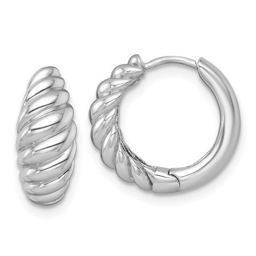 14k-white-gold-polished-twisted-tapered-hinged-hoop-earrings-SolomonJeweler-Wichita-KS-CustomJewelry