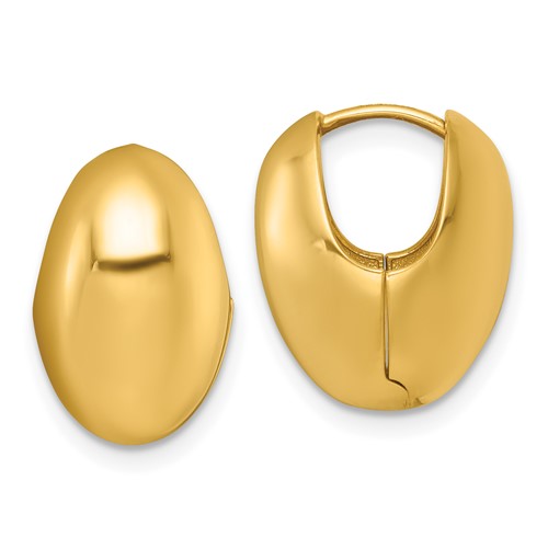 14k-polished-puffed-oval-hoop-earrings-SolomonJeweler-Wichita-KS-CustomJewelry