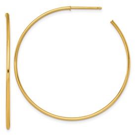 14k-1-2-x-45mm-polished-post-hoop-earrings-SolomonJeweler-Wichita-KS-CustomJewelry