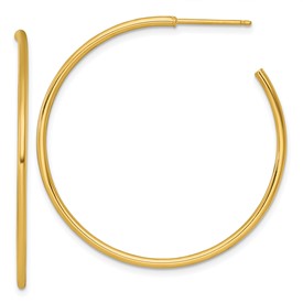 14k-1-5-x-40mm-polished-post-hoop-earrings-SolomonJeweler-Wichita-KS-CustomJewelry