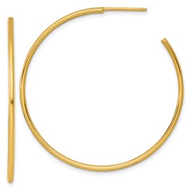 14k-1-5-x-45mm-polished-post-hoop-earrings-SolomonJeweler-Wichita-KS-CustomJewelry