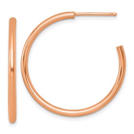 14k-rose-gold-2-0-x-30mm-polished-post-hoop-earrings-SolomonJeweler-Wichita-KS-CustomJewelry