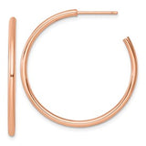 14k-rose-gold-2-0-x-35mm-polished-post-hoop-earrings-SolomonJeweler-Wichita-KS-CustomJewelry