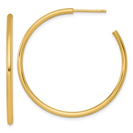 14k-2-0-x-40mm-polished-post-hoop-earrings-SolomonJeweler-Wichita-KS-CustomJewelry