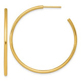 14k-2-0-x-45mm-polished-post-hoop-earrings-SolomonJeweler-Wichita-KS-CustomJewelry
