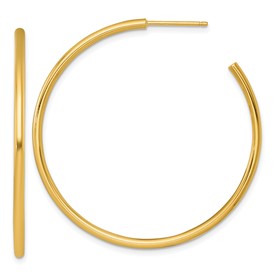 14k-2-0-x-45mm-polished-post-hoop-earrings-SolomonJeweler-Wichita-KS-CustomJewelry